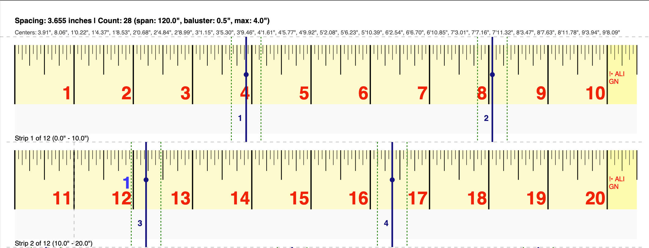 Baluster Spacing Calculator – SpindleSpacing